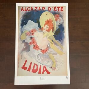 Vintage Jules Cheret Alcazar D'Summer Poster